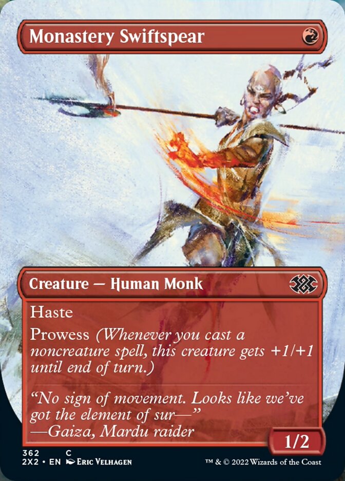 Monastery Swiftspear (Borderless Alternate Art) [Double Masters 2022] | Odin's Place