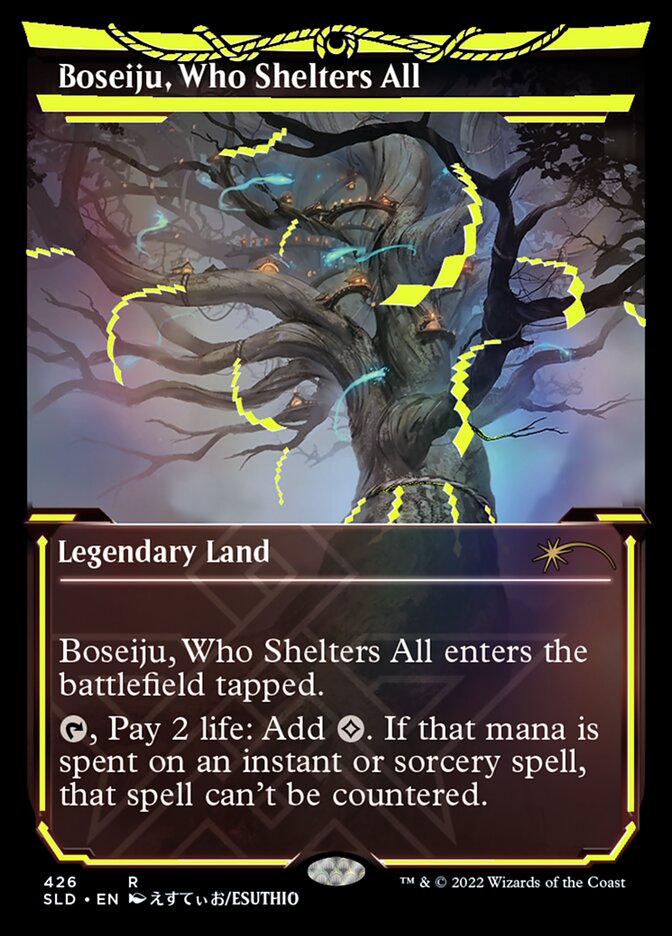 Boseiju, Who Shelters All (Neon Ink Yellow) [Secret Lair Drop Series] | Odin's Place