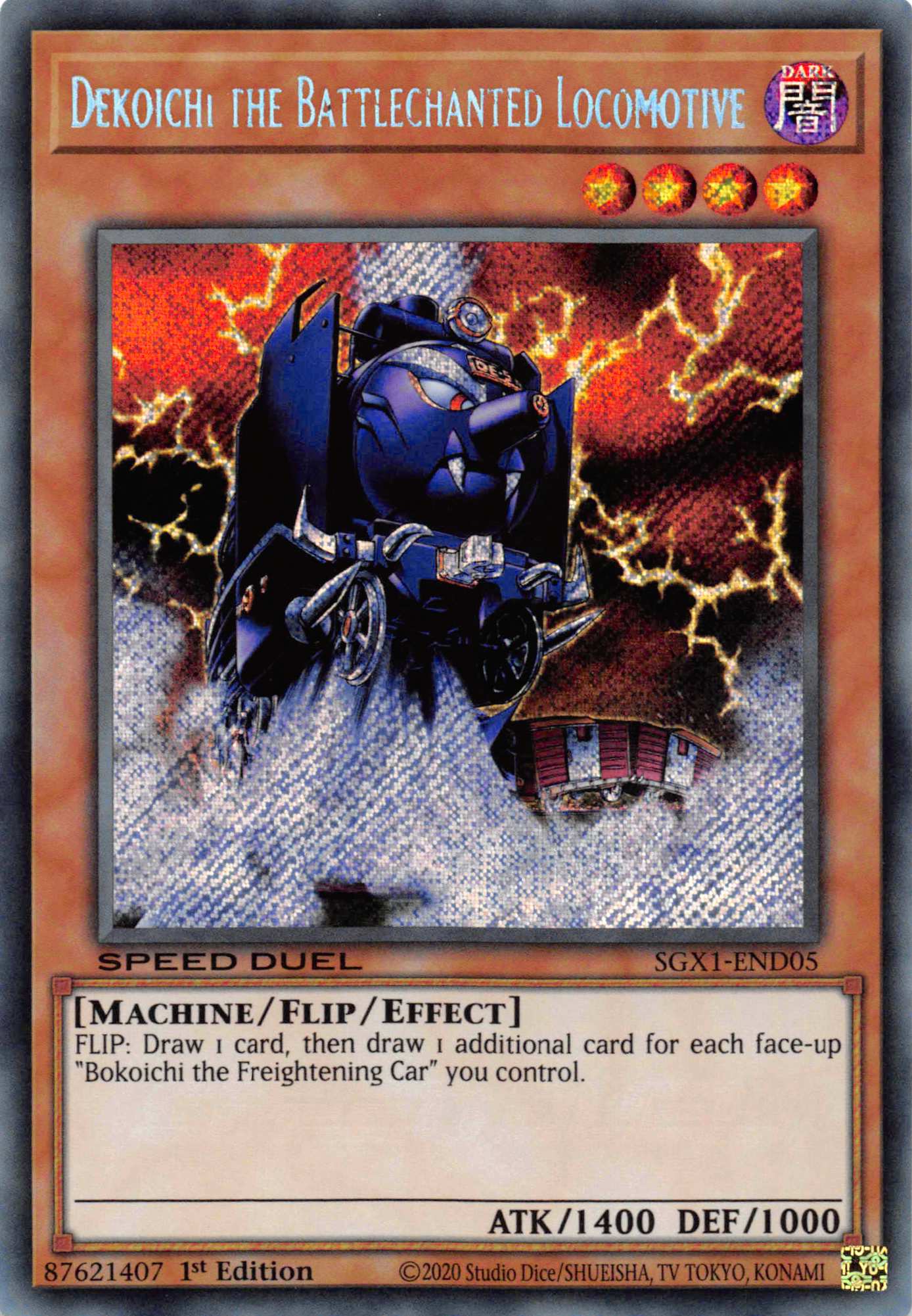 Dekoichi the Battlechanted Locomotive [SGX1-END05] Secret Rare | Odin's Place