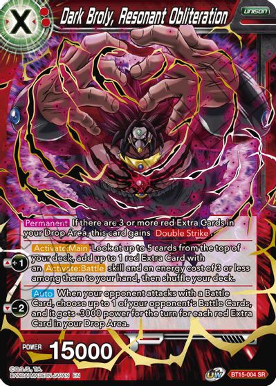 Dark Broly, Resonant Obliteration (BT15-004) [Saiyan Showdown] | Odin's Place