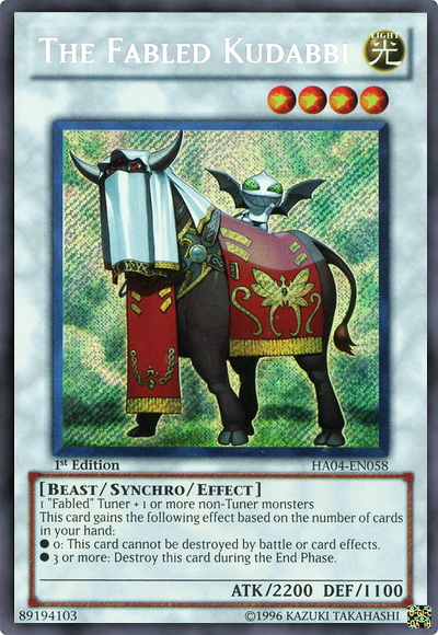 The Fabled Kudabbi [HA04-EN058] Secret Rare | Odin's Place