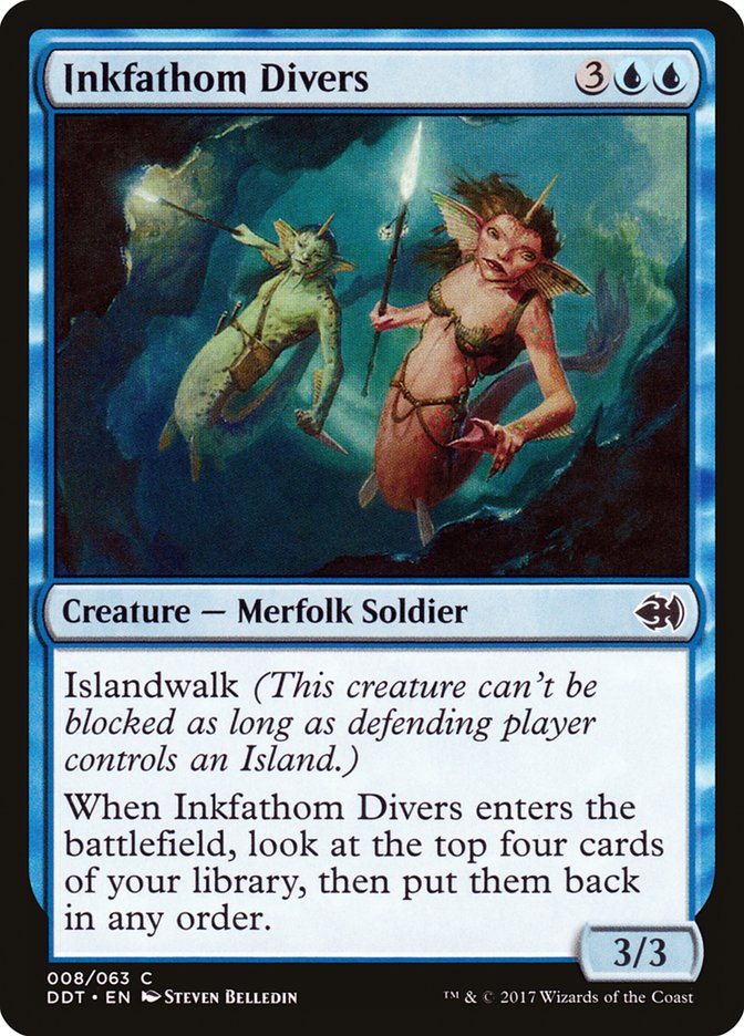 Inkfathom Divers (8) [Duel Decks: Merfolk vs. Goblins] | Odin's Place