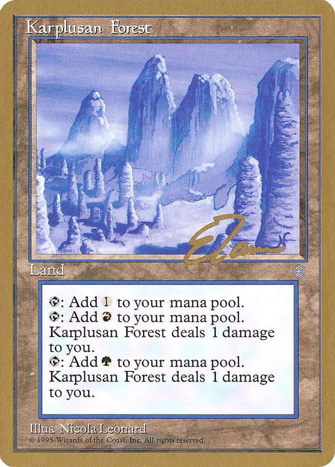 Karplusan Forest (Eric Tam) [Pro Tour Collector Set] | Odin's Place