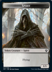 Zombie // Spirit Double-Sided Token [Commander 2021 Tokens] | Odin's Place