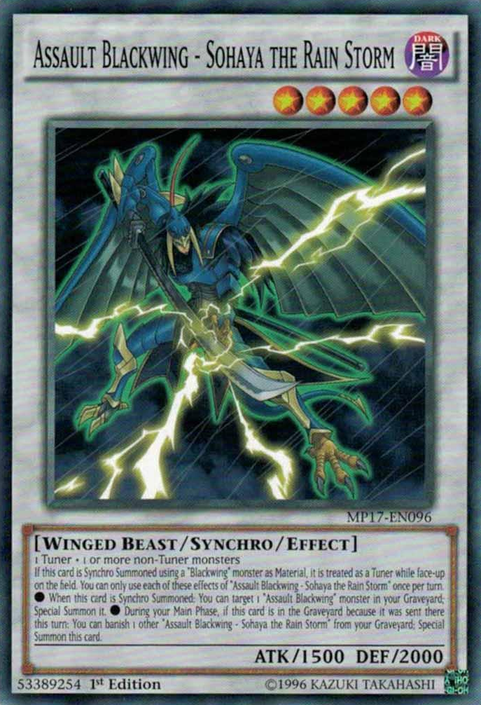 Assault Blackwing - Sohaya the Rain Storm [MP17-EN096] Common | Odin's Place