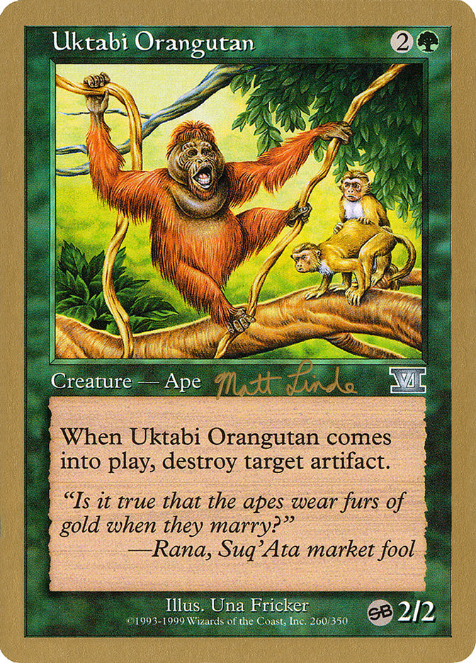 Uktabi Orangutan (Matt Linde) (SB) [World Championship Decks 1999] | Odin's Place