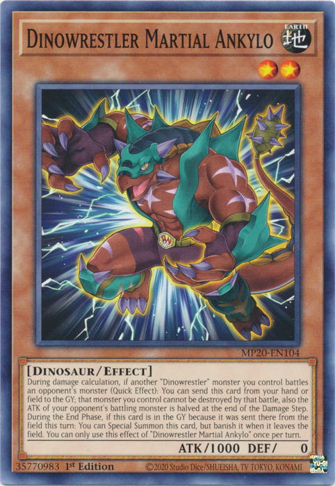 Dinowrestler Martial Ankylo [MP20-EN104] Common | Odin's Place