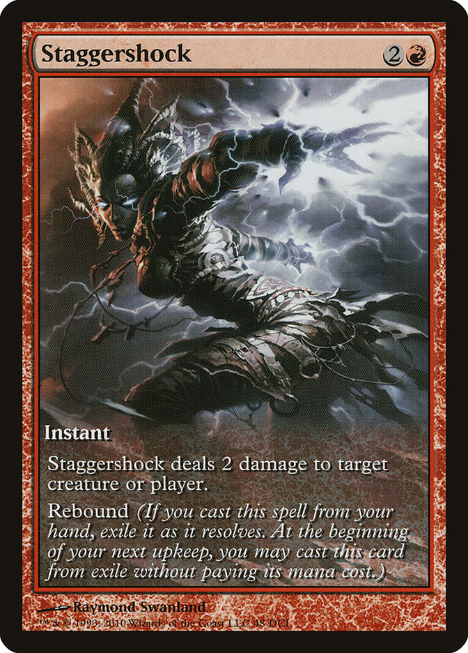 Staggershock (48) (Game Day) (Extended Art) [Rise of the Eldrazi Promos] | Odin's Place
