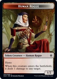 Human Rogue // Food (16) Double-Sided Token [Throne of Eldraine Tokens] | Odin's Place