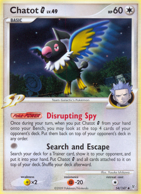 Chatot G (54/147) [Platinum: Supreme Victors] | Odin's Place