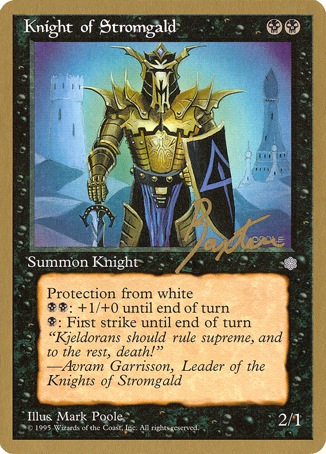 Knight of Stromgald (George Baxter) [Pro Tour Collector Set] | Odin's Place