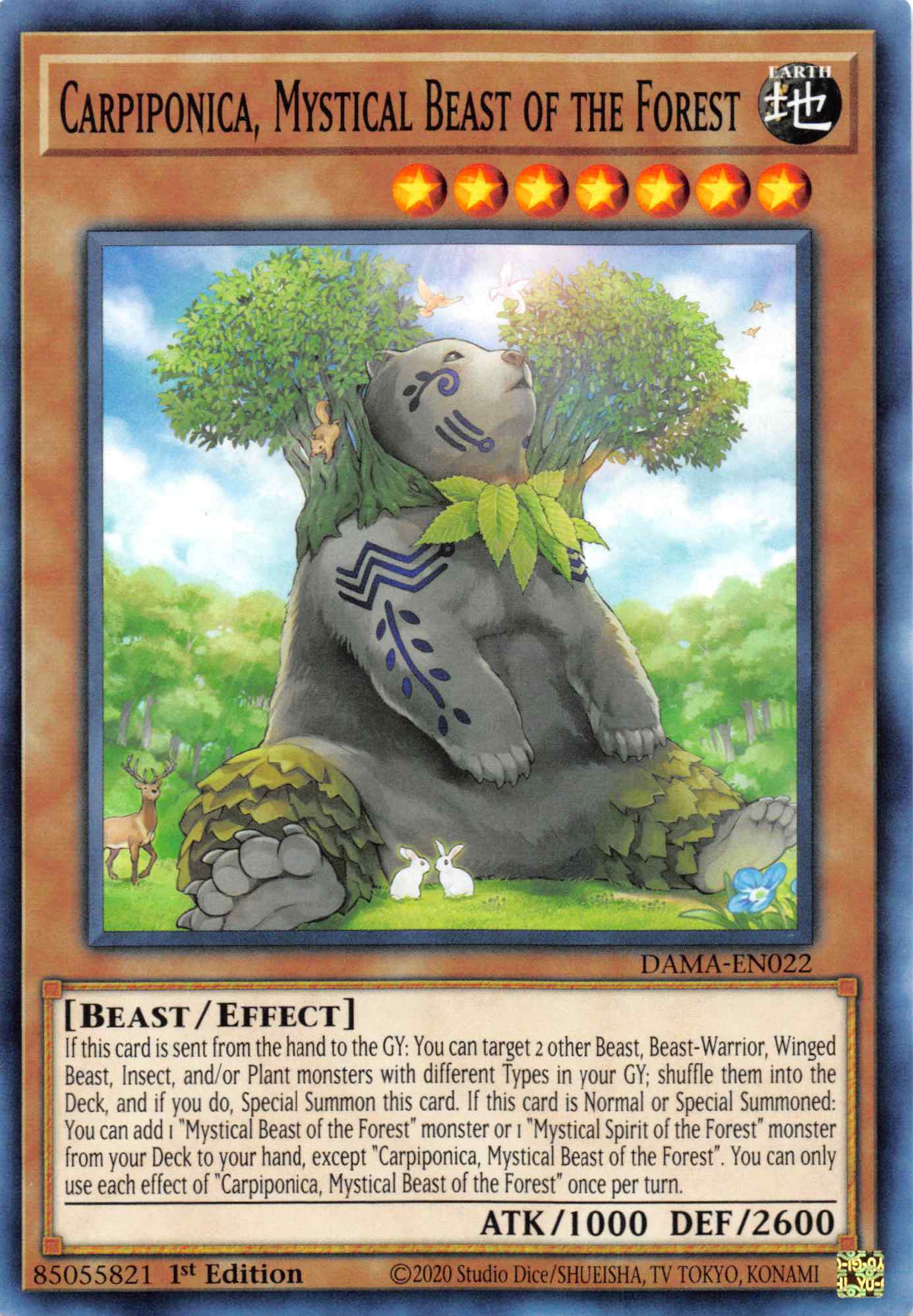Carpiponica, Mystical Beast of the Forest [DAMA-EN022] Common | Odin's Place