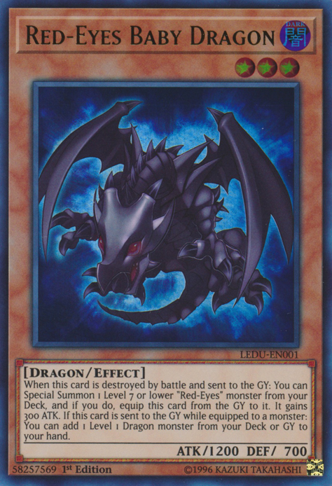 Red-Eyes Baby Dragon [LEDU-EN001] Ultra Rare | Odin's Place