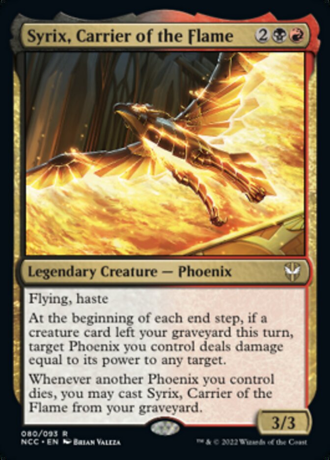 Syrix, Carrier of the Flame [Streets of New Capenna Commander] | Odin's Place