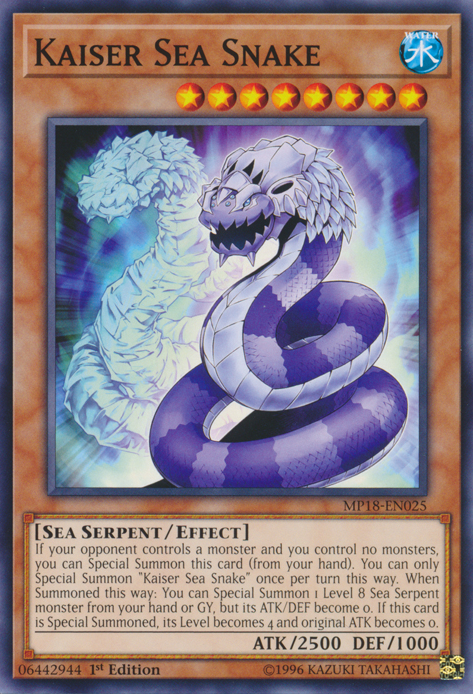 Kaiser Sea Snake [MP18-EN025] Common | Odin's Place