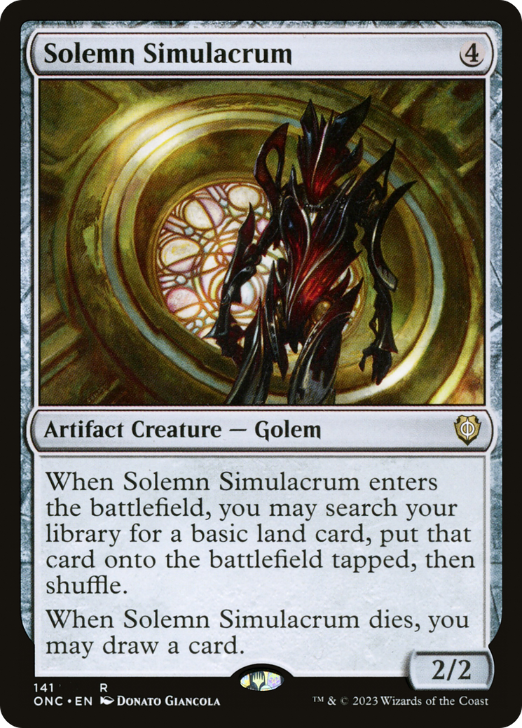 Solemn Simulacrum [Phyrexia: All Will Be One Commander] | Odin's Place