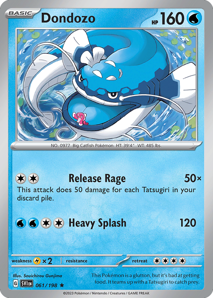 Dondozo (061/198) (Line Holo) [Scarlet & Violet: Base Set] | Odin's Place