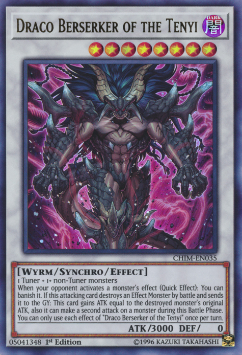 Draco Berserker of the Tenyi [CHIM-EN035] Ultra Rare | Odin's Place