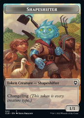 Shapeshifter (022) // Clue Double-Sided Token [Commander Legends: Battle for Baldur's Gate Tokens] | Odin's Place