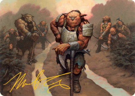 Hobgoblin Bandit Lord Art Card (Gold-Stamped Signature) [Dungeons & Dragons: Adventures in the Forgotten Realms Art Series] | Odin's Place