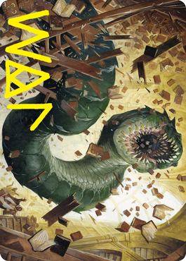 Bookwurm Art Card (Gold-Stamped Signature) [Strixhaven: School of Mages Art Series] | Odin's Place