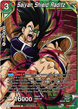 Saiyan Shield Raditz (Winner Stamped) (P-326) [Tournament Promotion Cards] | Odin's Place