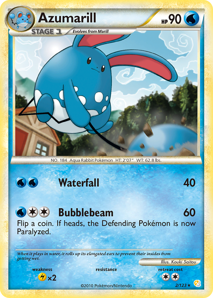 Azumarill (2/123) [HeartGold & SoulSilver: Base Set] | Odin's Place