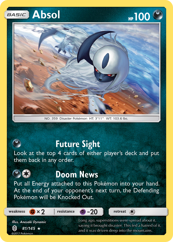Absol (81/145) [Sun & Moon: Guardians Rising] | Odin's Place