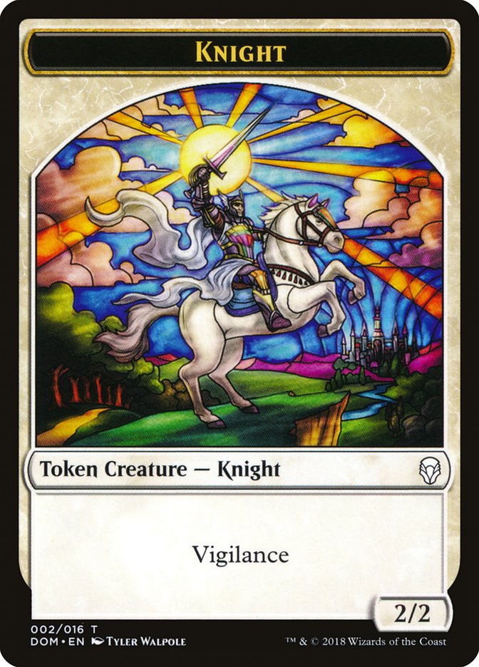 Knight Token (002/016) [Dominaria Tokens] | Odin's Place