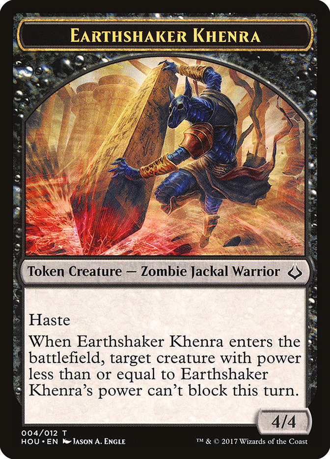 Earthshaker Khenra Token (4) [Hour of Devastation Tokens] | Odin's Place