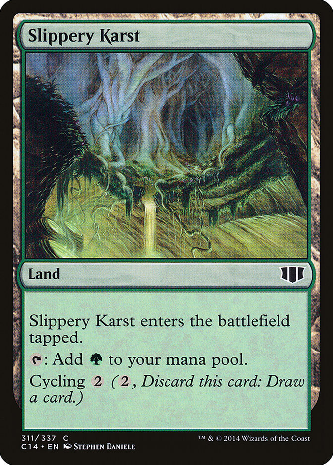Slippery Karst (311) [Commander 2014] | Odin's Place