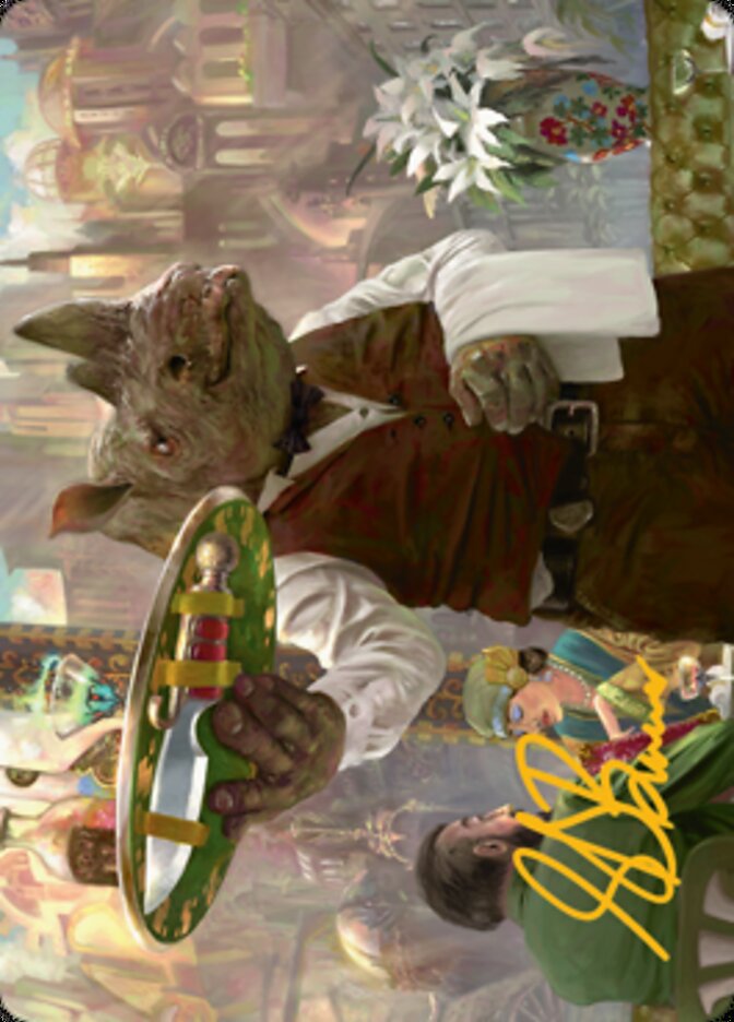 Killer Service Art Card (Gold-Stamped Signature) [Streets of New Capenna Art Series] | Odin's Place