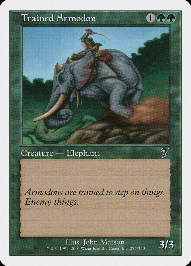 Trained Armodon (275) [Seventh Edition] | Odin's Place