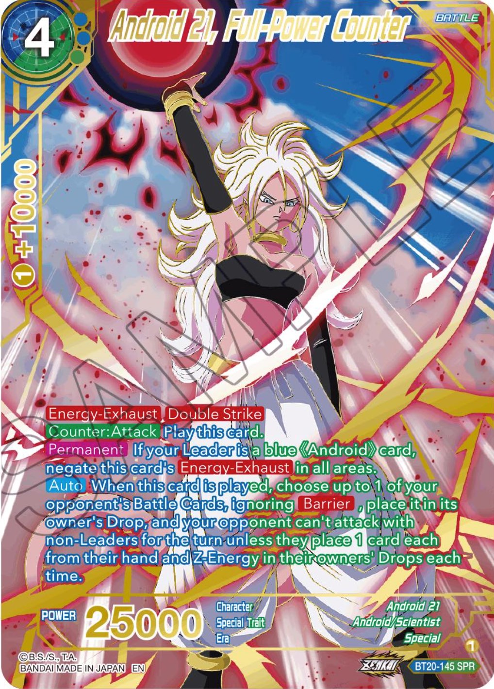 Android 21, Full-Power Counter (SPR) (BT20-145) [Power Absorbed] | Odin's Place