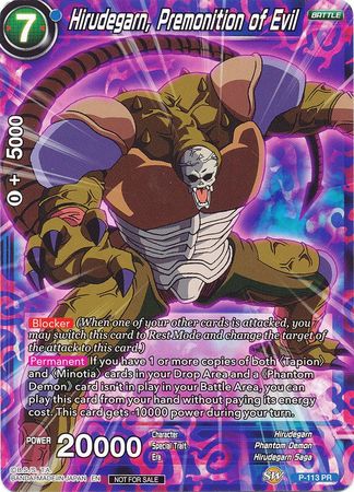 Hirudegarn, Premonition of Evil (Power Booster) (P-113) [Promotion Cards] | Odin's Place