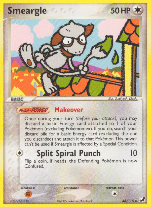 Smeargle (48/115) [EX: Unseen Forces] | Odin's Place