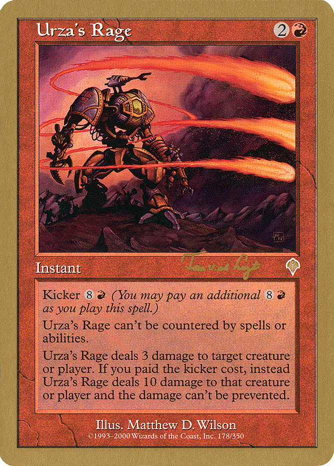 Urza's Rage (Tom van de Logt) [World Championship Decks 2001] | Odin's Place