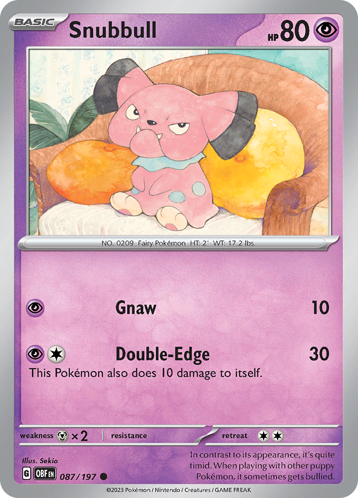 Snubbull (087/197) [Scarlet & Violet: Obsidian Flames] | Odin's Place