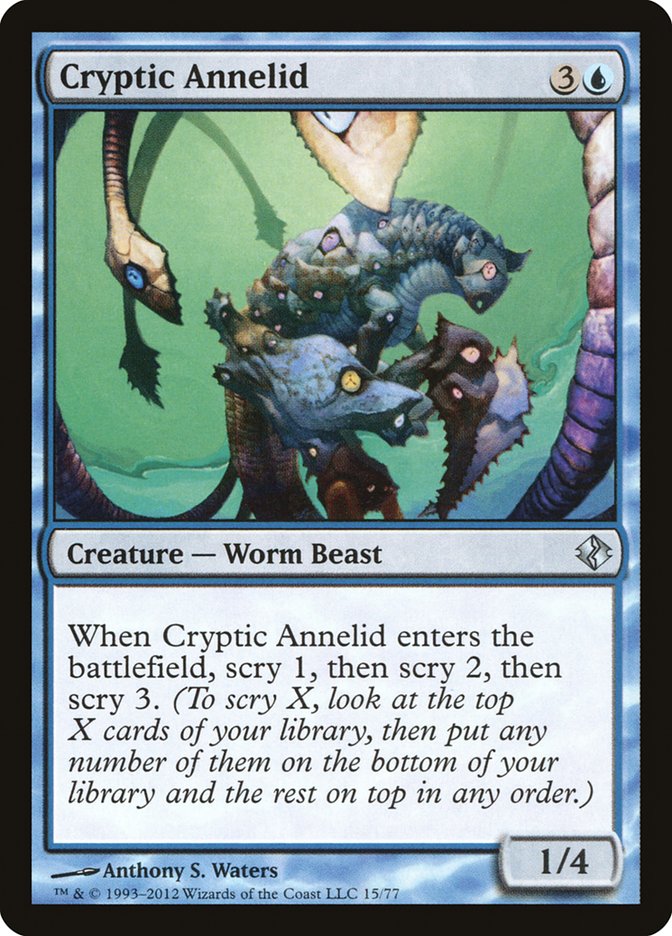 Cryptic Annelid (15) [Duel Decks: Venser vs. Koth] | Odin's Place
