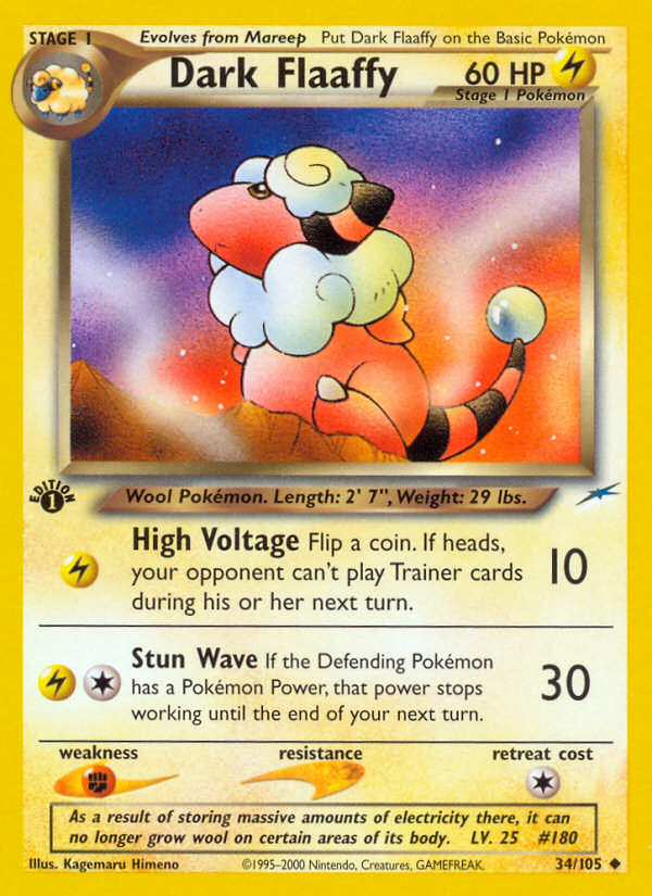 Dark Flaaffy (34/105) [Neo Destiny 1st Edition] | Odin's Place