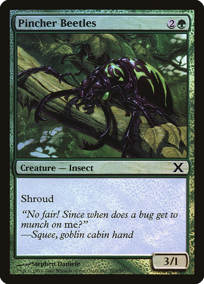 Pincher Beetles (Premium Foil) [Tenth Edition] | Odin's Place