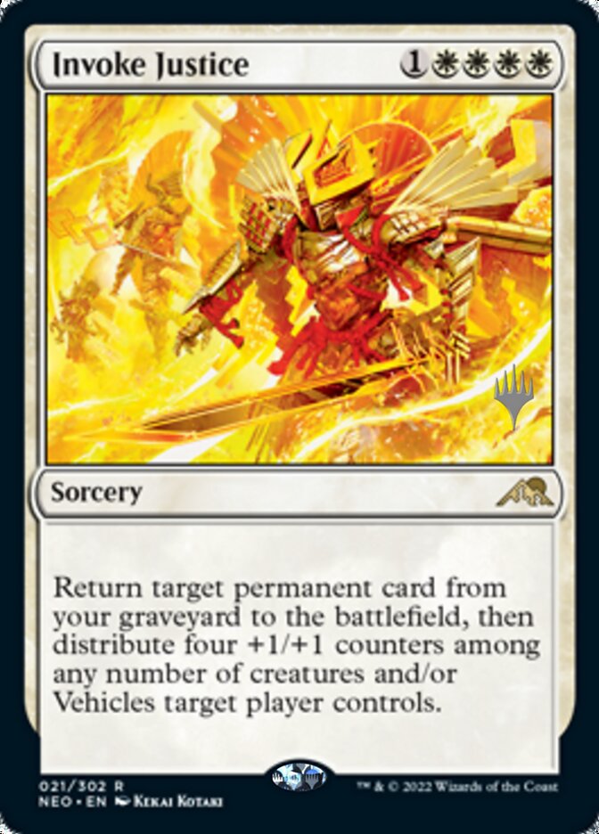 Invoke Justice (Promo Pack) [Kamigawa: Neon Dynasty Promos] | Odin's Place