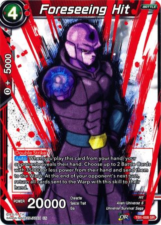 Foreseeing Hit (Alternate Art) (TB1-008) [Special Anniversary Set] | Odin's Place