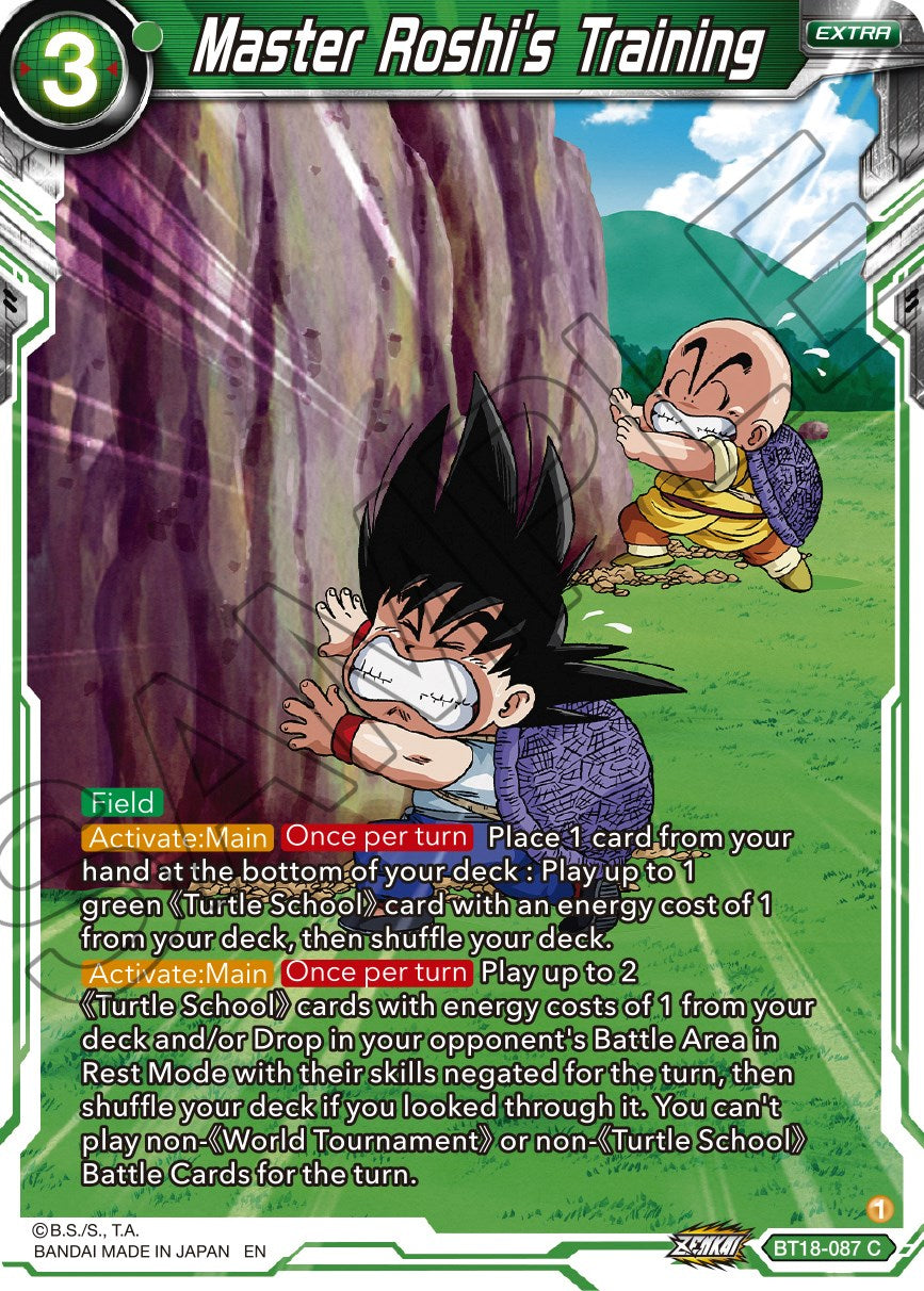Master Roshi's Training (BT18-087) [Dawn of the Z-Legends] | Odin's Place