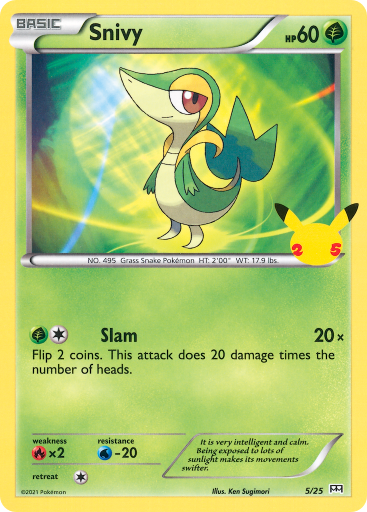 Snivy (5/25) [McDonald's 25th Anniversary] | Odin's Place
