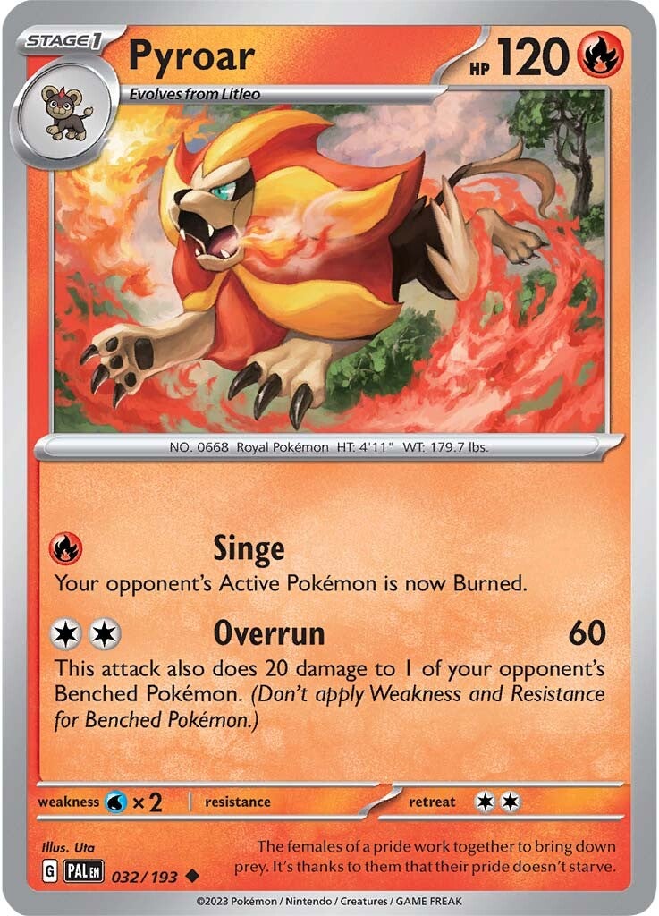 Pyroar (032/193) [Scarlet & Violet: Paldea Evolved] | Odin's Place