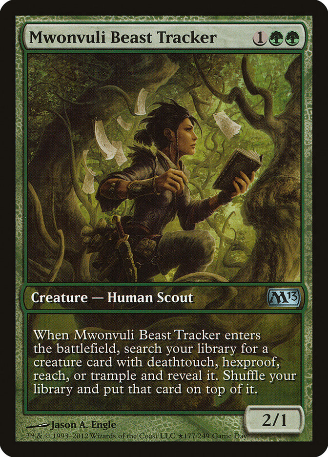 Mwonvuli Beast Tracker (177) (Game Day) [Magic 2013 Promos] | Odin's Place