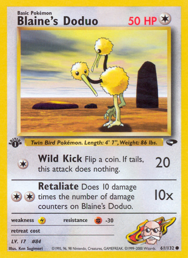Blaine's Doduo (61/132) [Gym Challenge 1st Edition] | Odin's Place