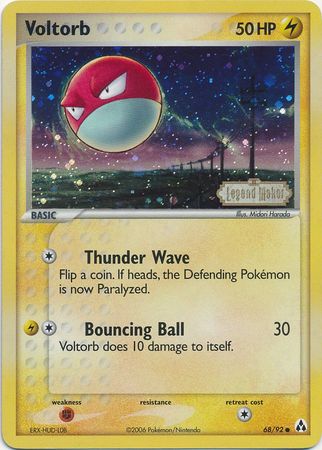 Voltorb (68/92) (Stamped) [EX: Legend Maker] | Odin's Place