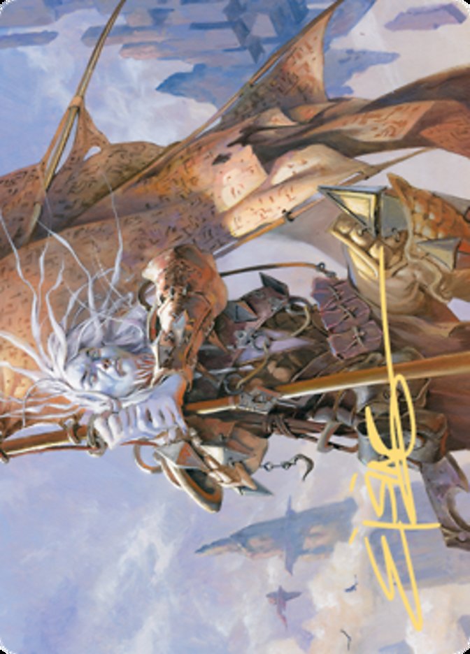 Sea Gate Banneret Art Card (Gold-Stamped Signature) [Zendikar Rising Art Series] | Odin's Place